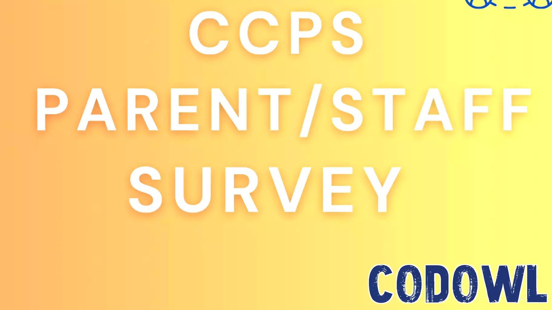 CCPS website, communication and technology survey